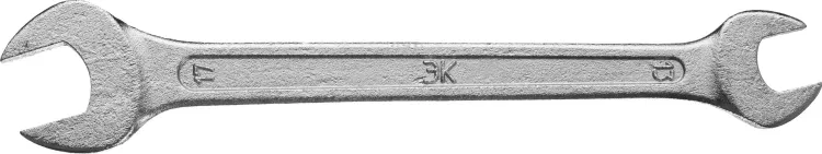 Ключ рожковый гаечный ЗУБР "СТАНДАРТ", оцинкованный, 13х17мм 27115-13-17 купить в Челябинске