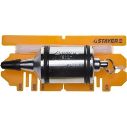 Отвес STAYER "PROFI" строительный со шнуром, с противоударными ободками, 800 г 06352-80