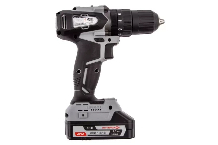 Аккумуляторная дрель-шуруповерт ИНТЕРСКОЛ ДАУ-13/18ВК (573.1.2.70) Li-ion АПИ (кейс, 2 х 1,5Ач, ЗУ) купить в Челябинске