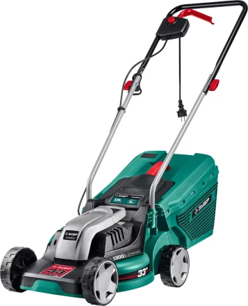 ЗУБР 1300 Вт, ш/с 33 см, сетевая газонокосилка (ГС-33-1310) купить в Челябинске