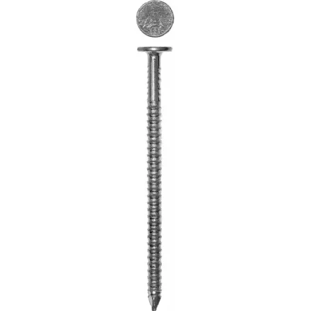 Гвозди ЗУБР ершенные оцинкованные с плоской головкой по дереву, 4,2х90мм, ТФ6, 10шт 4-305206-42-090 купить в Челябинске