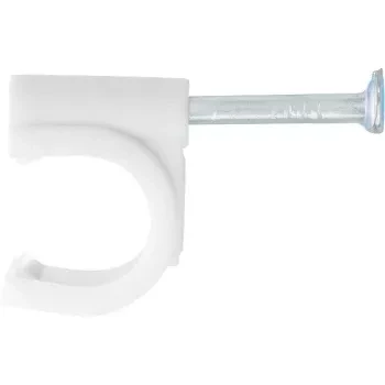 Скобы электроустановочные, 7 мм, круглый профиль, 50 шт  СИБРТЕХ 47517 купить в Челябинске