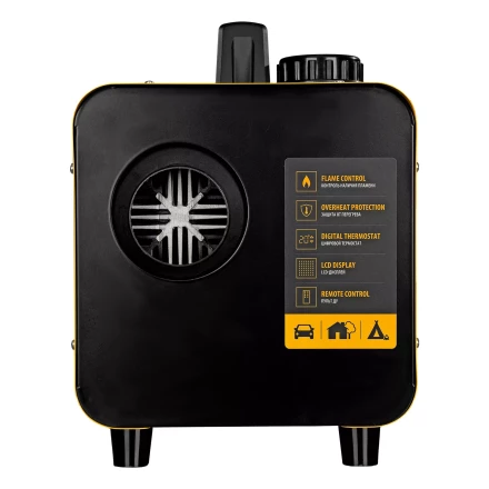 Дизельная тепловая портативная пушка Denzel Flame-5 96495, 5кВт, 300м3/ч, непр.наг., циф. терм. купить в Челябинске