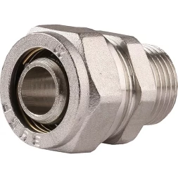 Соединитель ЗУБР с наружной резьбой, цанга-штуцер, 1/2&quot;х20х2,0 мм, никель 51401-20-1/2