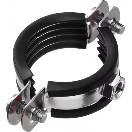 Хомут трубный с гайкой, оцинкованный, 1 1/4&quot;, 8шт, ЗУБР Мастер 37850-40-45 37850-40-45 купить в Челябинске