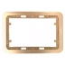 Панель СВЕТОЗАР &quot;ГАММА&quot; накладная для двойных розеток, цвет золотой металлик, 1 гнездо SV-54145-2-GM купить в Челябинске