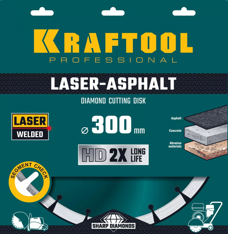 Диски алмазные отрезные для бетонорезов и швонарезчиков ASPHALT 36687-300 купить в Челябинске