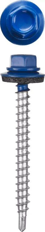 Саморезы СКМ кровельные, RAL 5005 синий насыщенный, 19 x 5.5 мм, 500 шт, для металлических конструкций, STAYER 30305-55-019-5005 купить в Челябинске