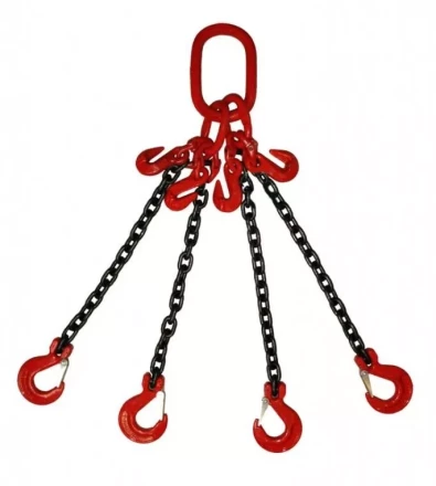 Строп цепной TOR 4СЦ г/п 6,7 т 4,0 м с укорачивающими крюками 1014582 купить в Челябинске