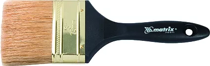 Кисть плоская &quot;Профи&quot; 2,5&quot; натуральная щетина пластмассовая ручка  MATRIX 83163 купить в Челябинске
