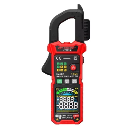 Токоизмерительные клещи КВТ KT 205А с True RMS (90385) купить в Челябинске