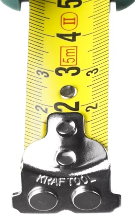 Рулетка KRAFTOOL GRAND, обрезиненный пластиковый корпус, 5м/19мм 34022-05-19 купить в Челябинске