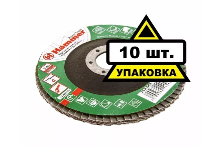 Круг Лепестковый Торцевой (КЛТ) HAMMER КЛТ 1 Ф115х22 Р60 213-002 купить в Челябинске
