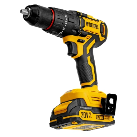 Дрель-шуруповерт аккумуляторная ударная бесщет. CIDH-BL-20, Li-Ion, 20 В// Denzel купить в Челябинске