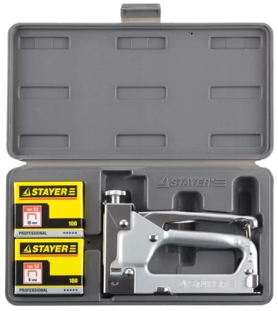 Степлер &quot;Pro 53&quot; для скоб тип 53 (4-14 мм), в кейсе, STAYER Professional 3150-H4_z01 купить в Челябинске
