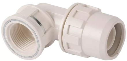 Муфта ЗУБР &quot;ШиреФит&quot; соединительная угловая 90°, &quot;штуцер с гайкой - внутренняя резьба&quot;, 20мм-3/4&quot; 51466-20-3/4 купить в Челябинске