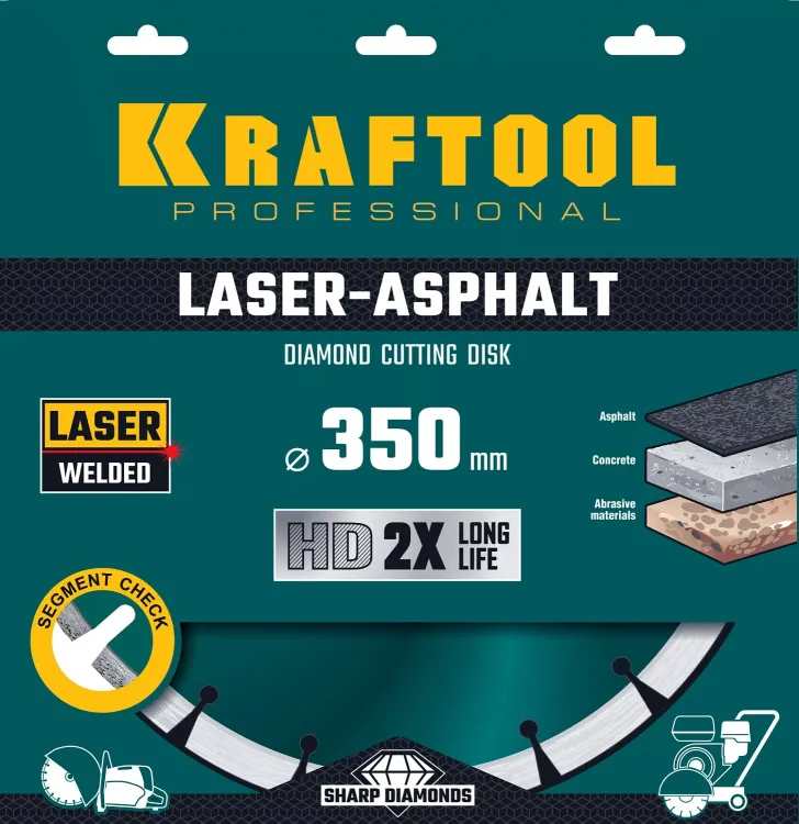 Диски алмазные отрезные для бетонорезов и швонарезчиков ASPHALT 36687-350 купить в Челябинске
