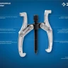 ЗУБР d 50 - 200 мм, шарнирный трехзахватный съемник с серповидными захватами, Профессионал (43323-160) купить в Челябинске