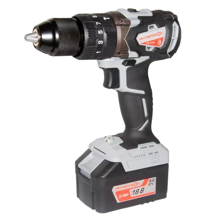 Аккумуляторная дрель-шуруповерт ИНТЕРСКОЛ ДАУ-13/18В (574.0.0.70) Li-ion АПИ (кейс, без аккум. и ЗУ) купить в Челябинске