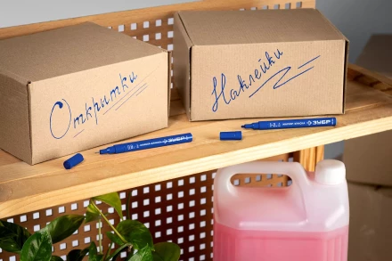 ЗУБР МК-200 синий, 1 мм маркер-краска (06326-7) купить в Челябинске