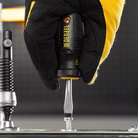 Отвертка, SL6x38 мм, S2, 3к рукоятка Denzel 122017 купить в Челябинске