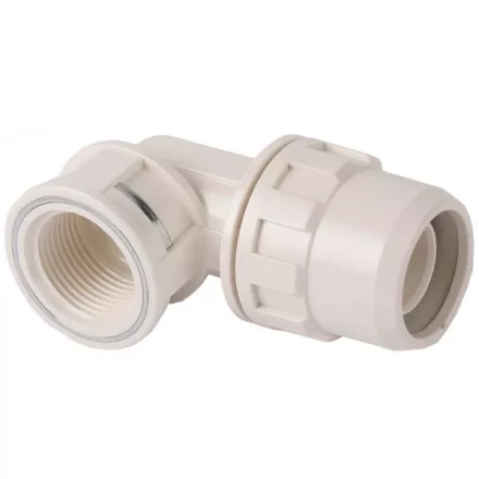 Муфта ЗУБР &quot;ШиреФит&quot; соединительная угловая 90°, &quot;штуцер с гайкой - внутренняя резьба&quot;, 20мм-1/2&quot; 51466-20-1/2 купить в Челябинске