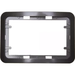 Панель СВЕТОЗАР "ГАММА" накладная для двойных розеток, цвет темно-серый металлик, 1 гнездо SV-54145-2-DM