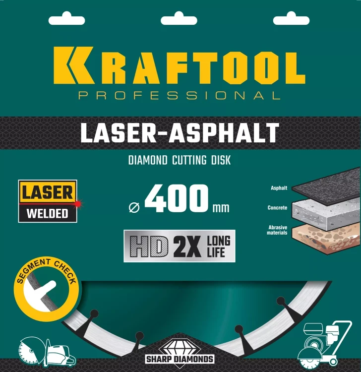 Диски алмазные отрезные для бетонорезов и швонарезчиков ASPHALT 36687-400 купить в Челябинске