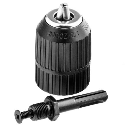 Патрон для дрели быстрозажимной 2-13 мм 1/2 адаптер SDS Plus Сибртех 168097 купить в Челябинске