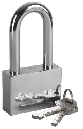 Замок ЗУБР &quot;МАСТЕР&quot; навесной, стальной корпус, закаленная удлиненная дужка, 60мм 3710-60-1 купить в Челябинске
