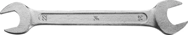 Ключ рожковый гаечный ЗУБР "СТАНДАРТ", оцинкованный, 22х24мм 27115-22-24 купить в Челябинске