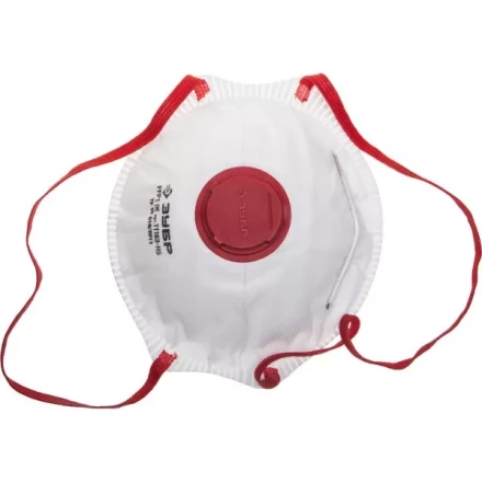 Полумаска фильтрующая ЗУБР &quot;МАСТЕР&quot; коническая, с клапаном, многослойная, класс защиты FFP1, 5шт 11163-H5 купить в Челябинске