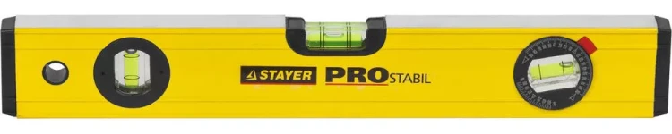 Уровень STAYER "PROFI" PROSTABIL профессион коробчатый, усилен, 2 фрезер поверхн, 3 ампулы (1 поворотная), 40 см 3471-040_z01 купить в Челябинске