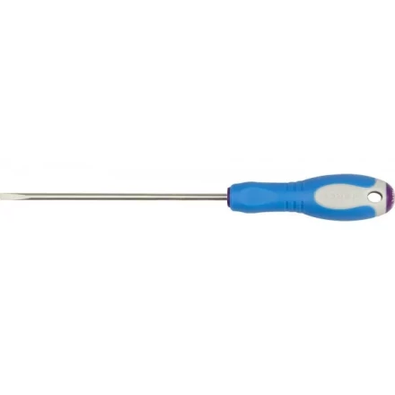 Отвертка ЗУБР, Cr-V сталь, трехкомпонентная рукоятка, цветовая индикация типа шлица, SL, 3,0x100мм 25251-3.0-100 купить в Челябинске