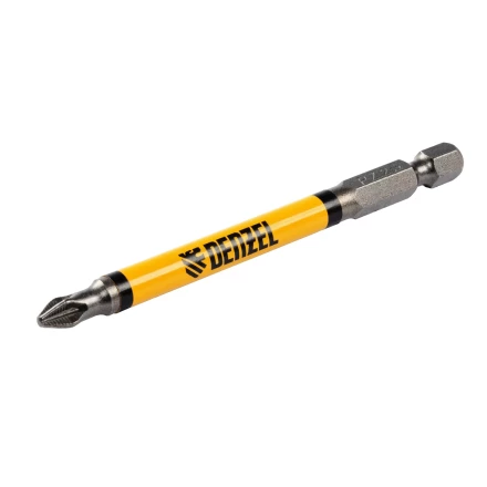 Бита PZ2х90, сталь S2, цилиндр., 10 шт. Е 6,3 Denzel 11645 купить в Челябинске