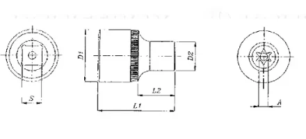 Торцевая головка 3/8&quot;DR внешний TORX Е-16 S06H316  Jonnesway 49707 купить в Челябинске
