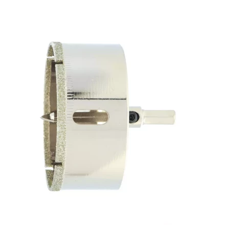 Сверло по керамической плитке и стеклу Сибртех, 65 х 55 мм, шестигранный хвостовик, с центрующим сверлом 72725 купить в Челябинске