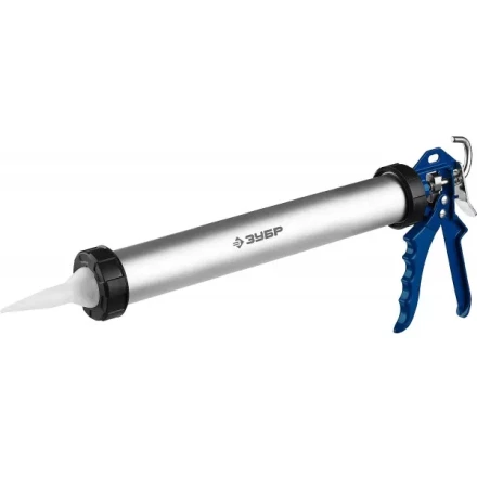 Пистолет для герметика ЗУБР &quot;ПРОФЕССИОНАЛ&quot;, закрытый, алюминиевый корпус, 600мл 06633-60 купить в Челябинске