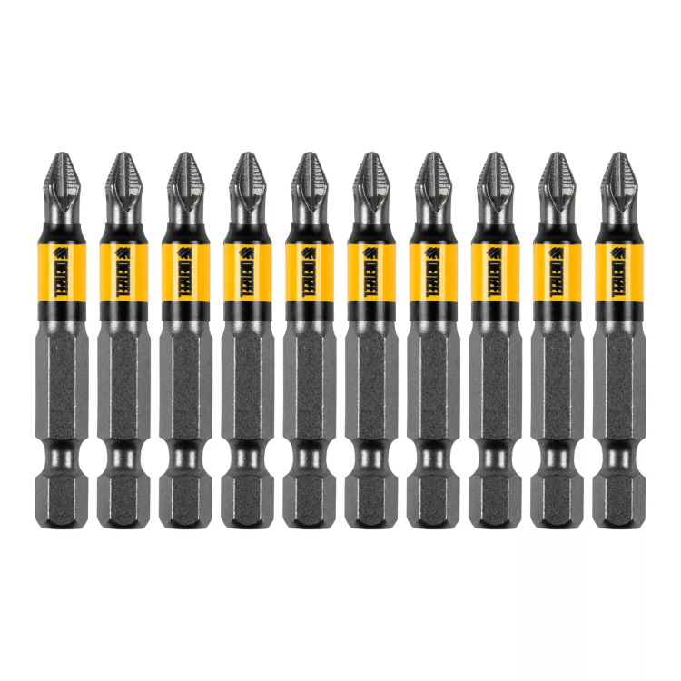 Бита PH2х50, сталь S2, цилиндр., 10 шт. Е 6,3 Denzel 11641 купить в Челябинске