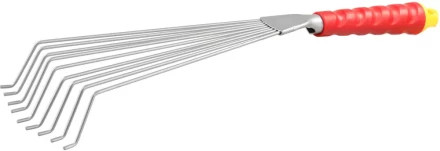 Грабельки GRINDA веерные с круглыми зубцами, из углеродистой стали с коннекторной системой, 460 мм 8-421451_z01 купить в Челябинске