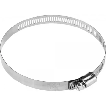 Хомуты ЗУБР &quot;ЭКСПЕРТ&quot;, нерж. сталь, просечная лента 12 мм, 105-127 мм, 2 шт 37815-105-127-2 купить в Челябинске