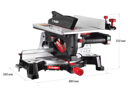 Пила торцовочная комбинированная 2 в 1 ЗПТК-255-1800 серия МАСТЕР купить в Челябинске