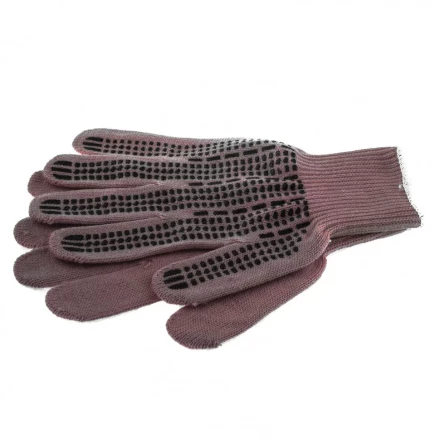 Перчатки трикотажные акрил ПВХ гель &quot;Протектор&quot; коралл оверлок Россия Сибртех 68668 купить в Челябинске