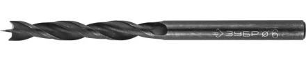ЗУБР. Сверло спиральное по дереву с М-образной заточкой, сталь 65Г, 6х90мм 29421-090-06 купить в Челябинске