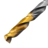 Сверло спиральное по металлу Denzel 8 x 117 мм, Р6М5, Golden Tip, 718239 купить в Челябинске
