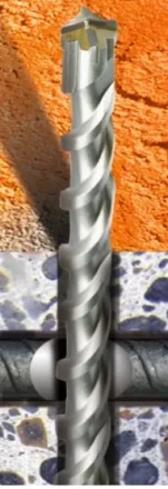 Бур  SDS-plus по бетону с арматурой AX 10х350мм  Кратон 1 02 05 013 купить в Челябинске