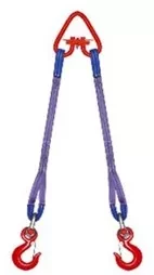 Строп текстильный двухветвевой 2СТ 4 т L=2.5 м РА 150 мм Звено РТ-3 купить в Челябинске