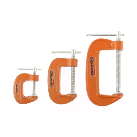 Набор: струбцины G-образные, 3 шт., 25-50-75 мм SPARTA 206755 купить в Челябинске