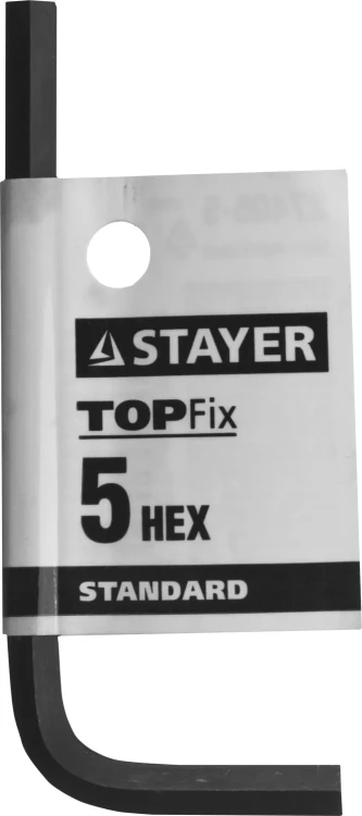 Ключ имбусовый STAYER "STANDARD", сталь, черный, 5мм 27405-5 купить в Челябинске