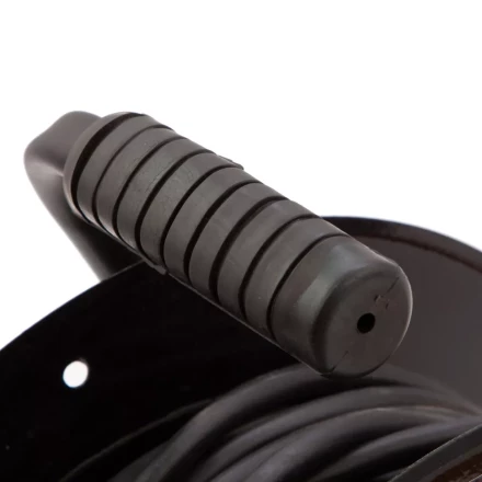 Удлинитель силовой 30 м, 16А, тип УХз16,  КГ 3 x 2.5 мм, на стальной катушке, 4 розетки Сибртех 95879 купить в Челябинске